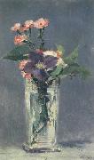 Edouard Manet Carnations and Clematis in a Crystal Vase (mk40) oil painting on canvas